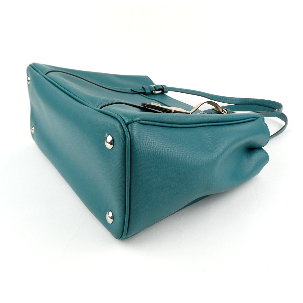 Coach Green Leather Shoulder Bag F25669 - Picture 3 of 16